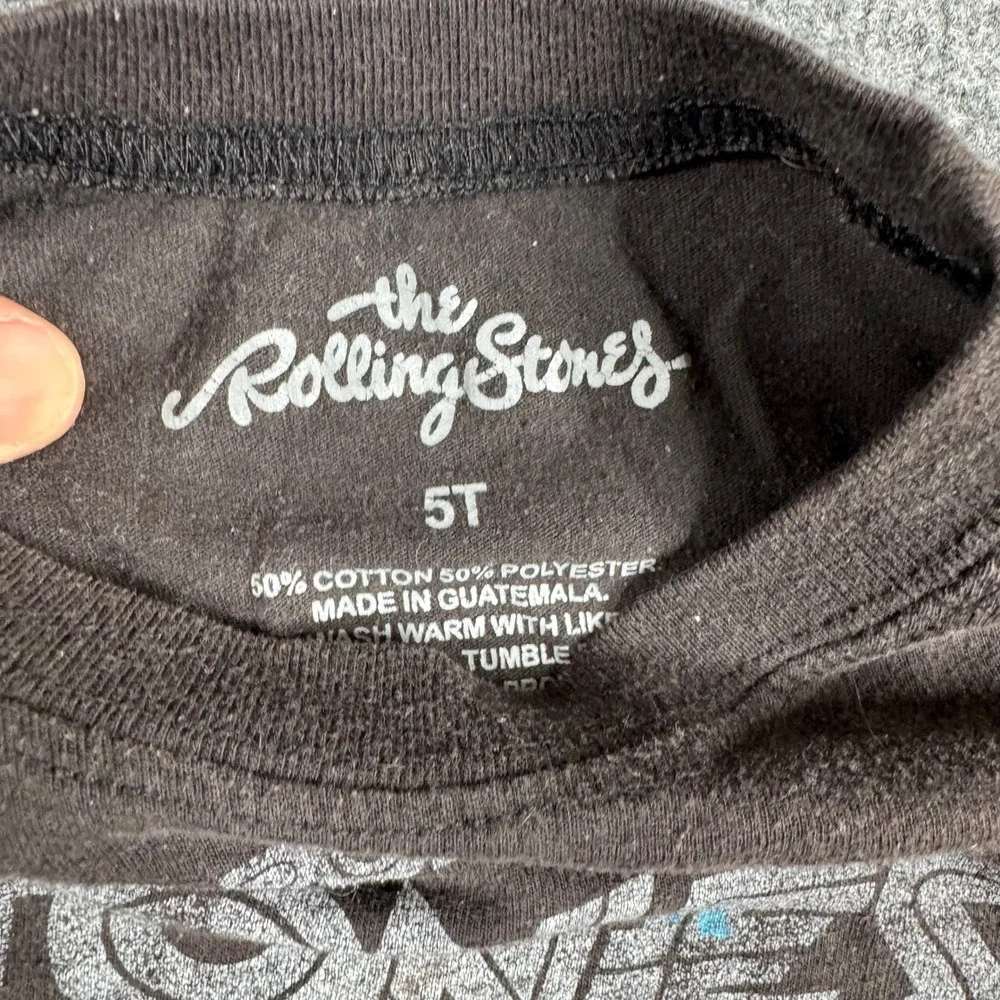 The Rolling Stones T-Shirt Unisex Size 5T Black Graphic U.S. Tour 78 Distressed
